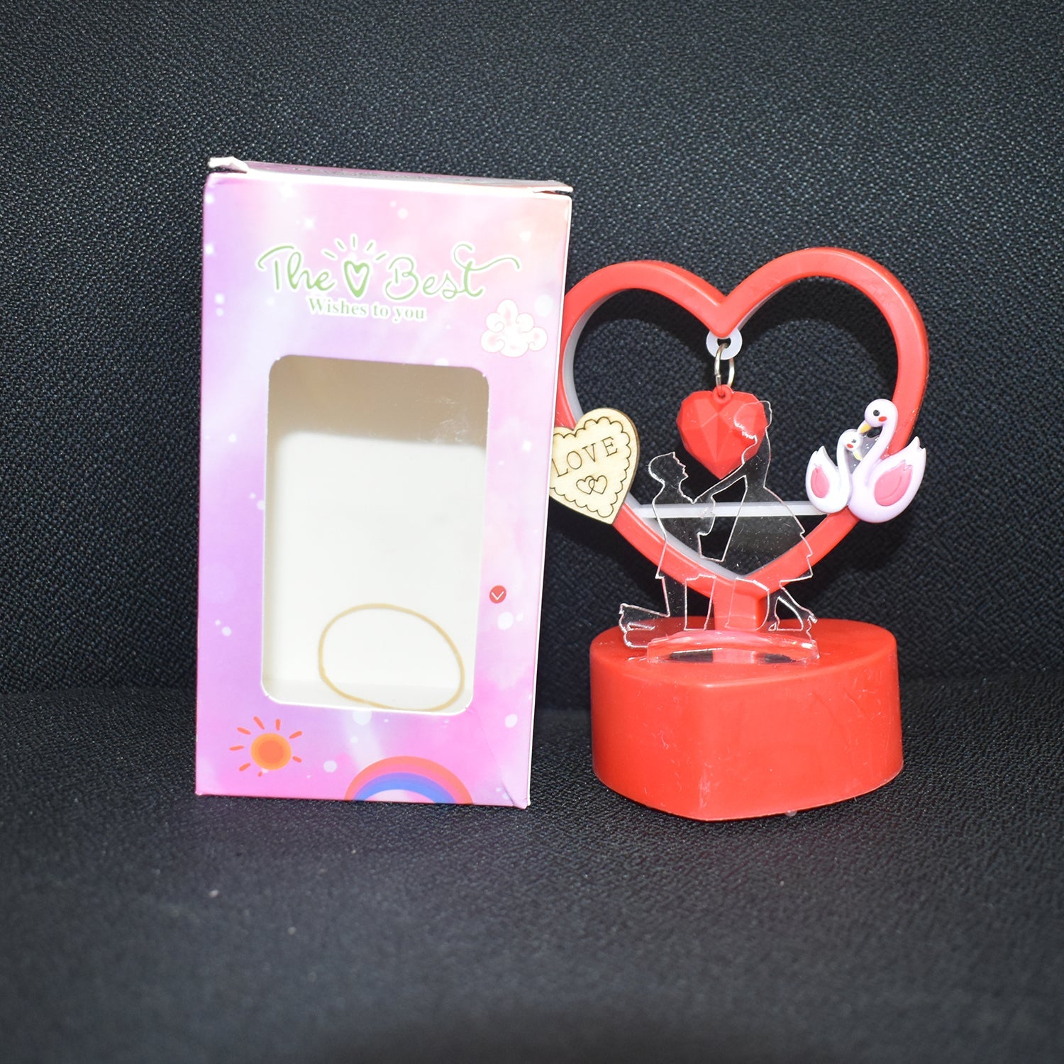 Heart-Shaped Decorative Love Showpiece (1 Pc) Heart-Shaped Decorative Love Showpiece (1 Pc)